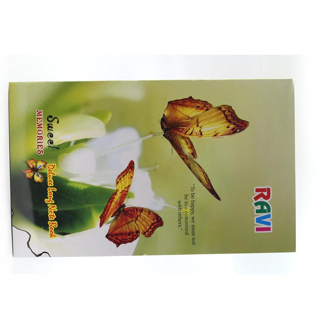 Ravi Long Size Notebook | Unruled | Soft Bound | 80 Pages | Pack of 12