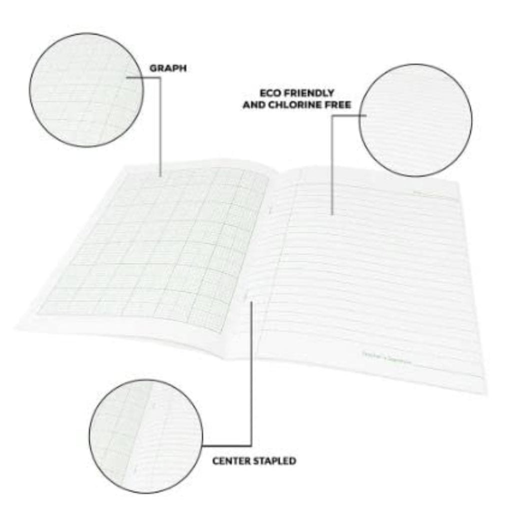 Graph Book | 28 x 22 cm | 32 Pages | Squared Ruling