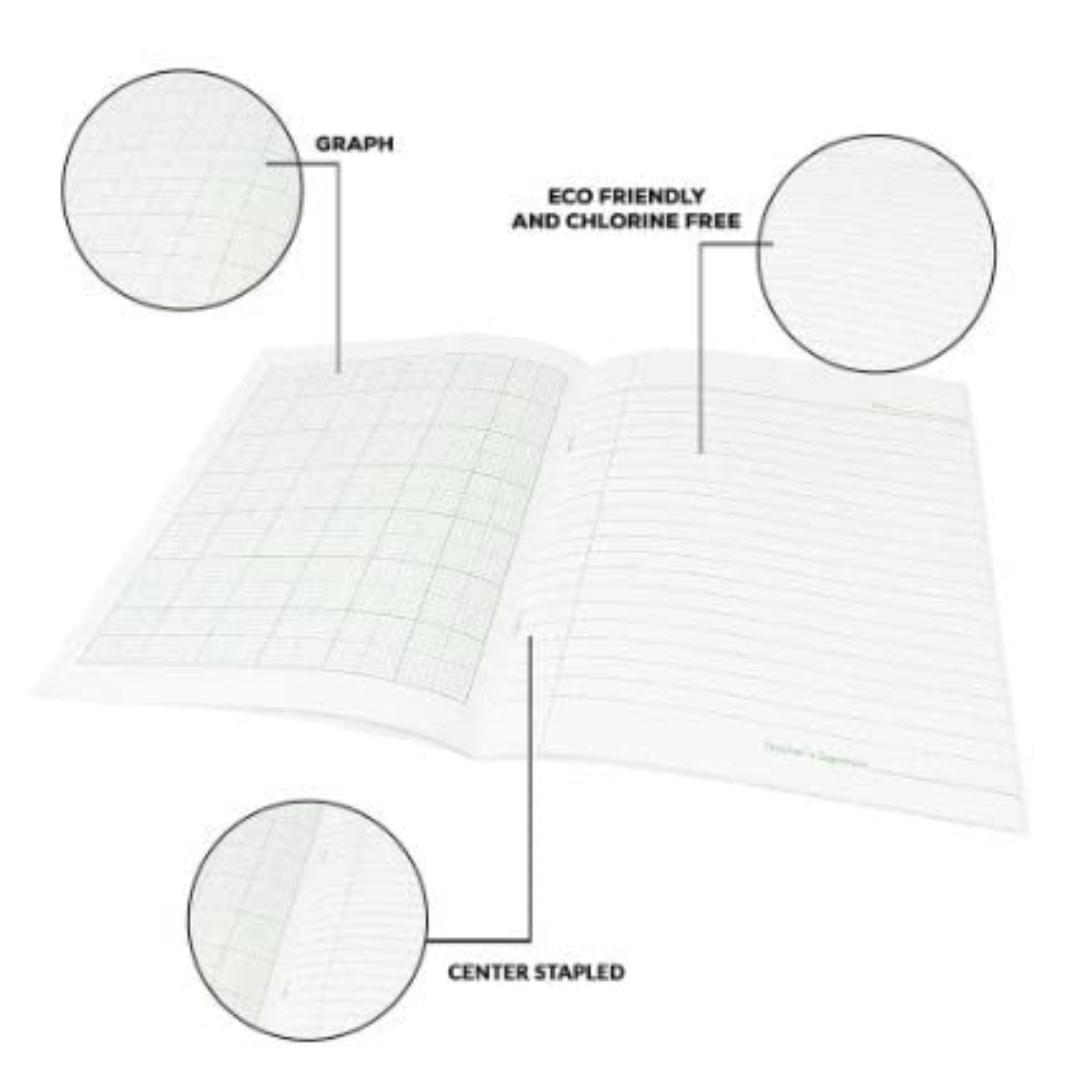Graph Book | 28 x 22 cm | 32 Pages | Squared Ruling