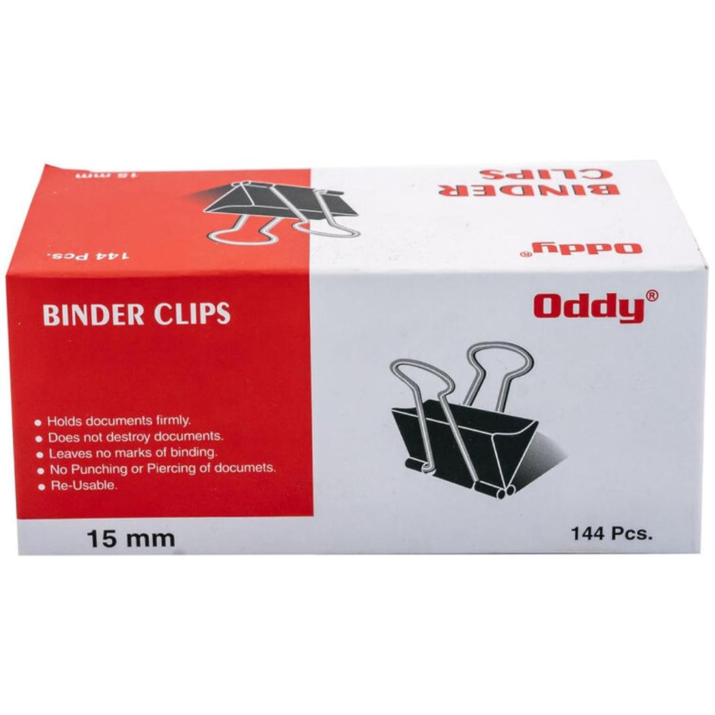 Oddy Binder Clips | 15mm | Set of 12 Dozen