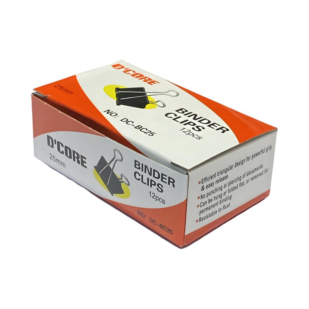 Oddy Binder Clips | 25mm | Nickel Plated | Pack of 12