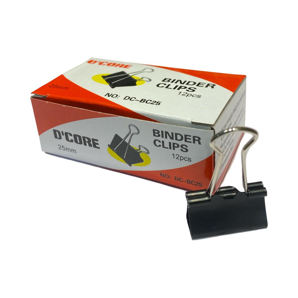 Oddy Binder Clips | 25mm | Nickel Plated | Pack of 12