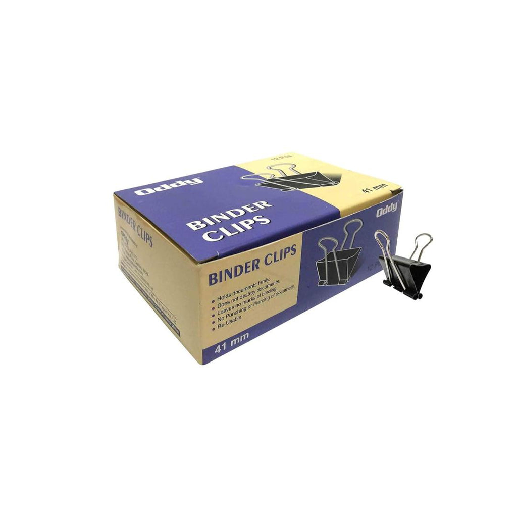 Oddy Binder Clips | 41mm | Set of 3 Dozen (36 Pcs)