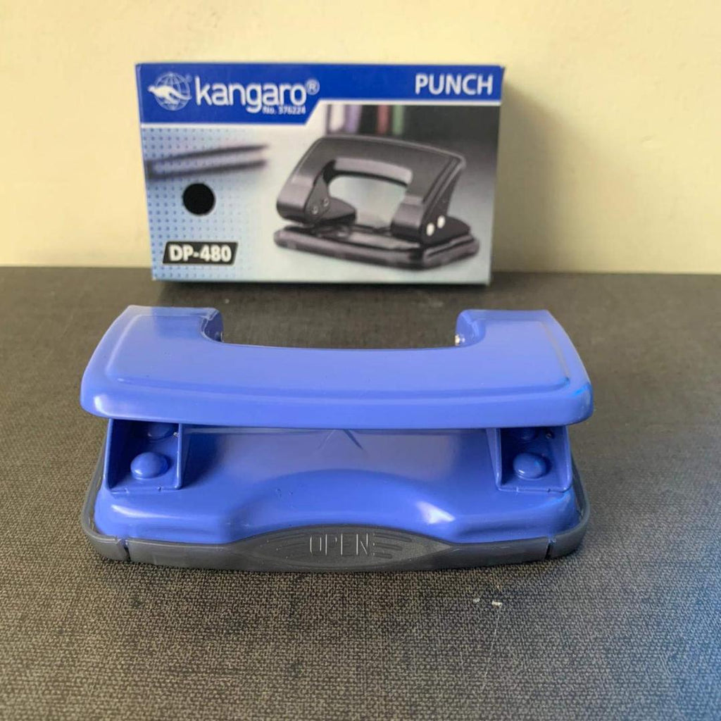 Kangaro DP-480 Heavy Duty 2-Hole Paper Punch | 12 Sheets | Pack of 1