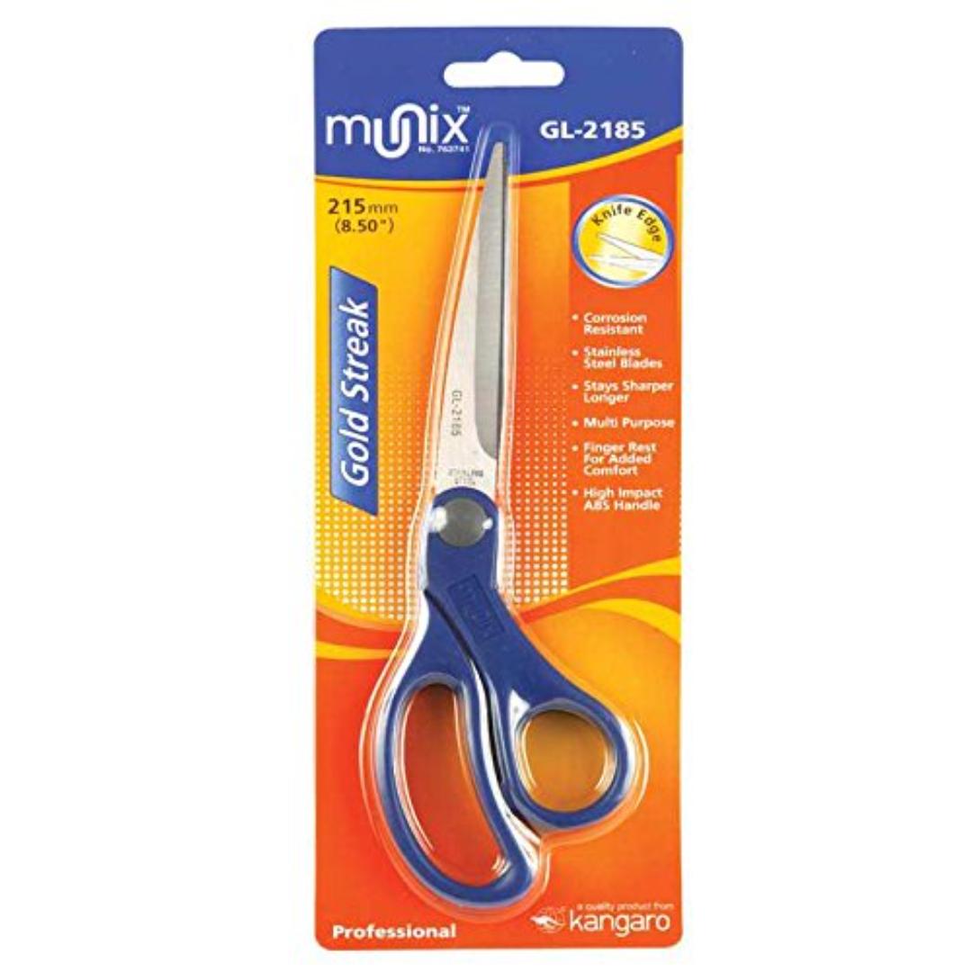 Munix GL-2185 Scissors | 216mm Round Tip | Curved Stainless Steel Blades
