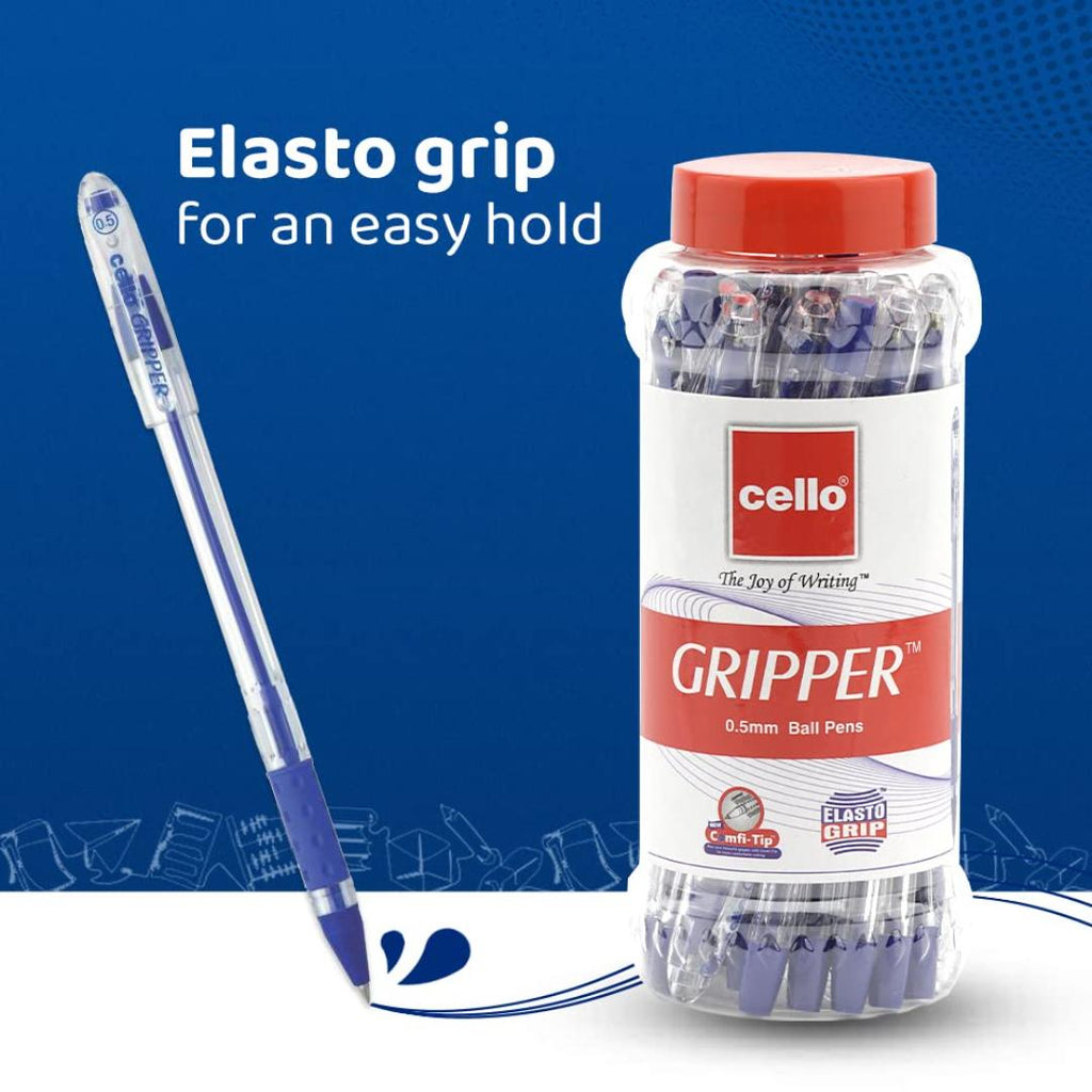 Cello | Gripper Ball Pen Blue | Pack of 25