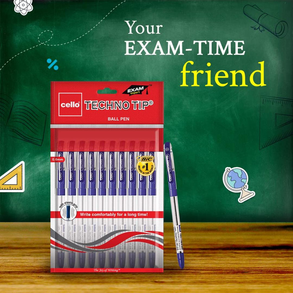 Cello | Pinpoint Ball Pen Blue | Pack of 10