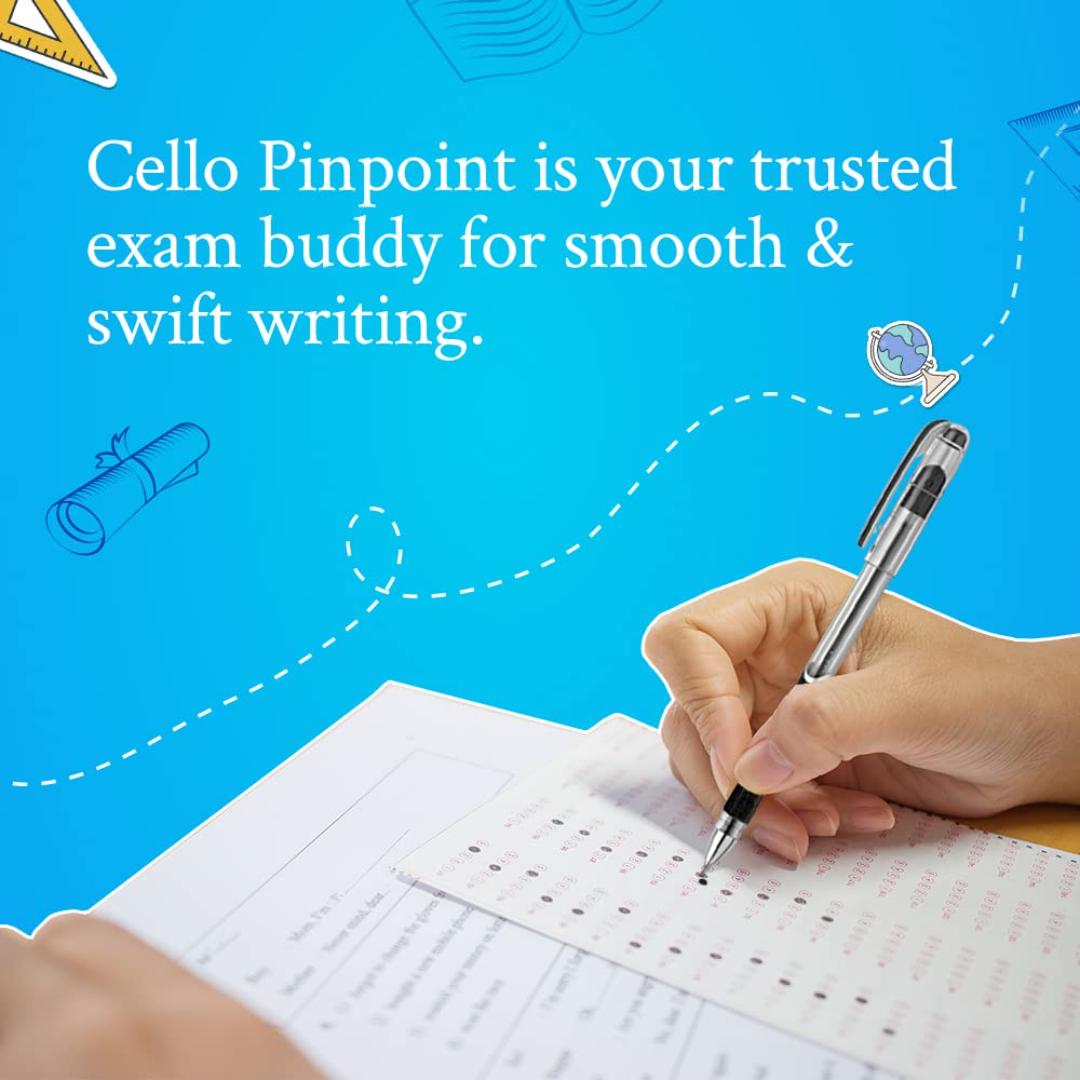Cello | Pinpoint Ball Pen Blue | Pack of 10