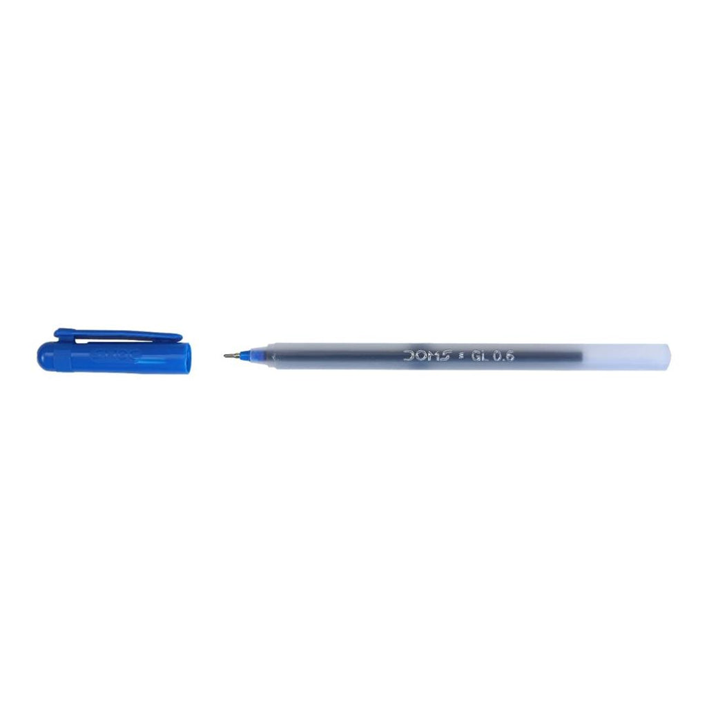 Doms DF 0.6 GL Ball Point Pens | Blue Ink | Smooth Writing | Pack of 40