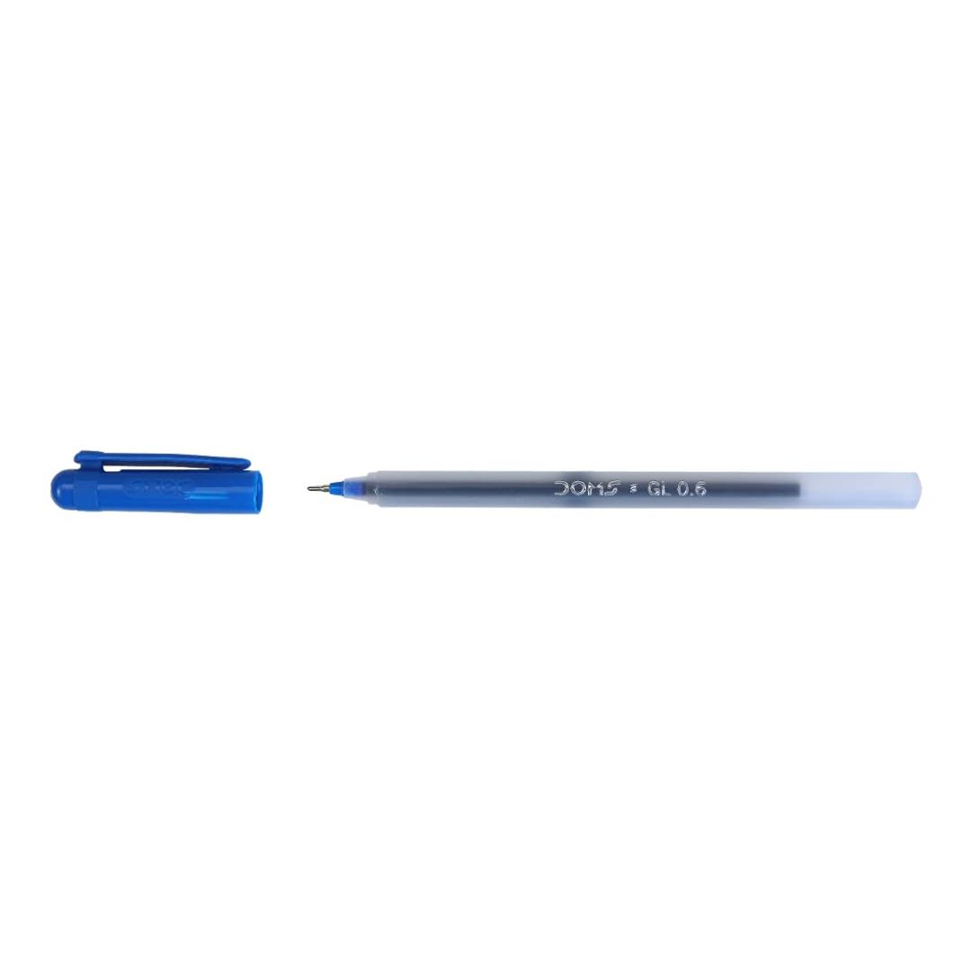 Doms DF 0.6 GL Ball Point Pens | Blue Ink | Smooth Writing | Pack of 40