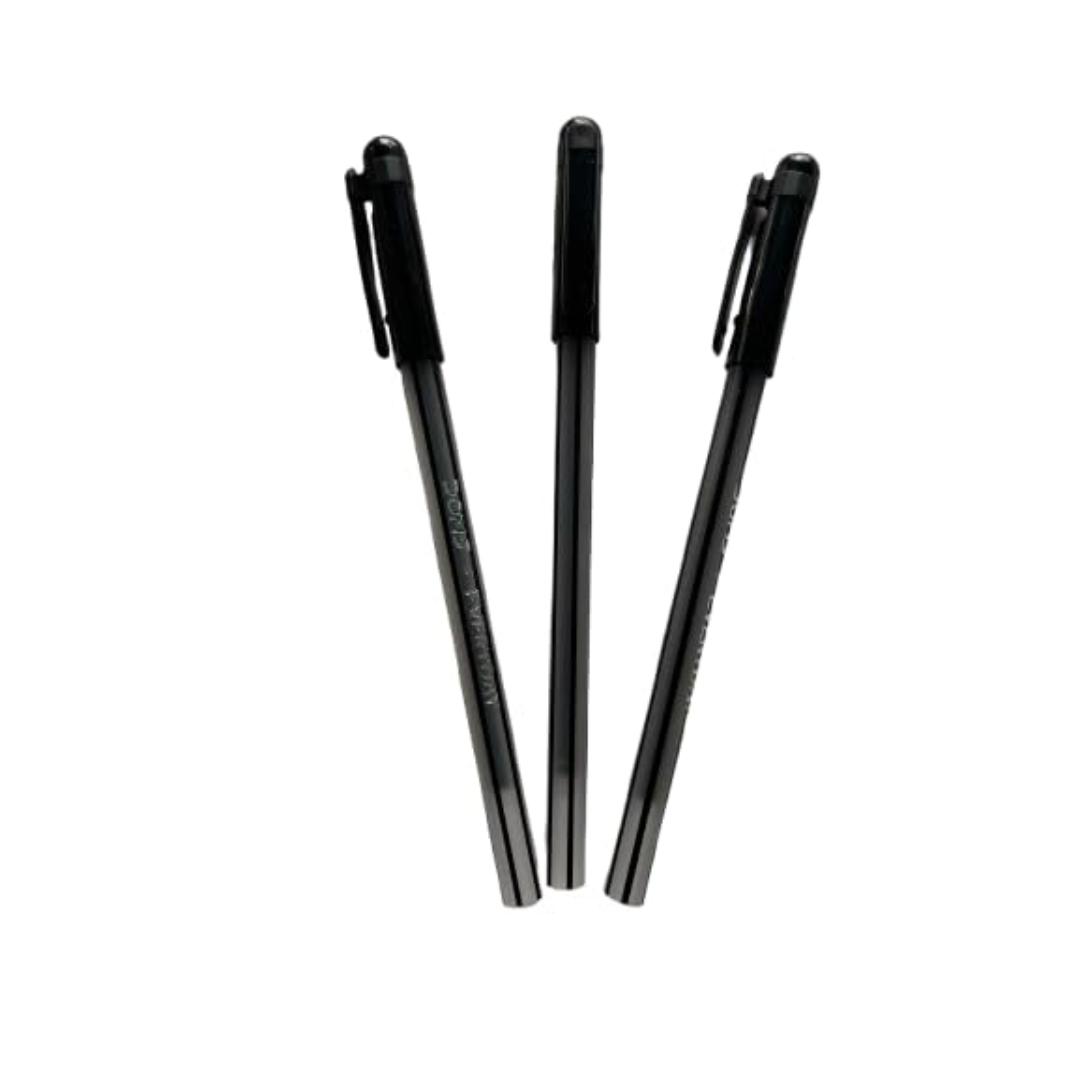 Use & Throw Black Ball Point Pens | Smooth Writing Disposable Pens | Pack of 40