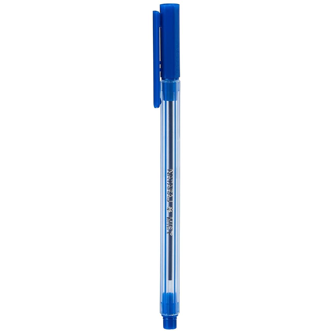 Nataraj 621 Mist Ball Pens | Blue Ink | Smooth Writing | Child-Friendly Design
