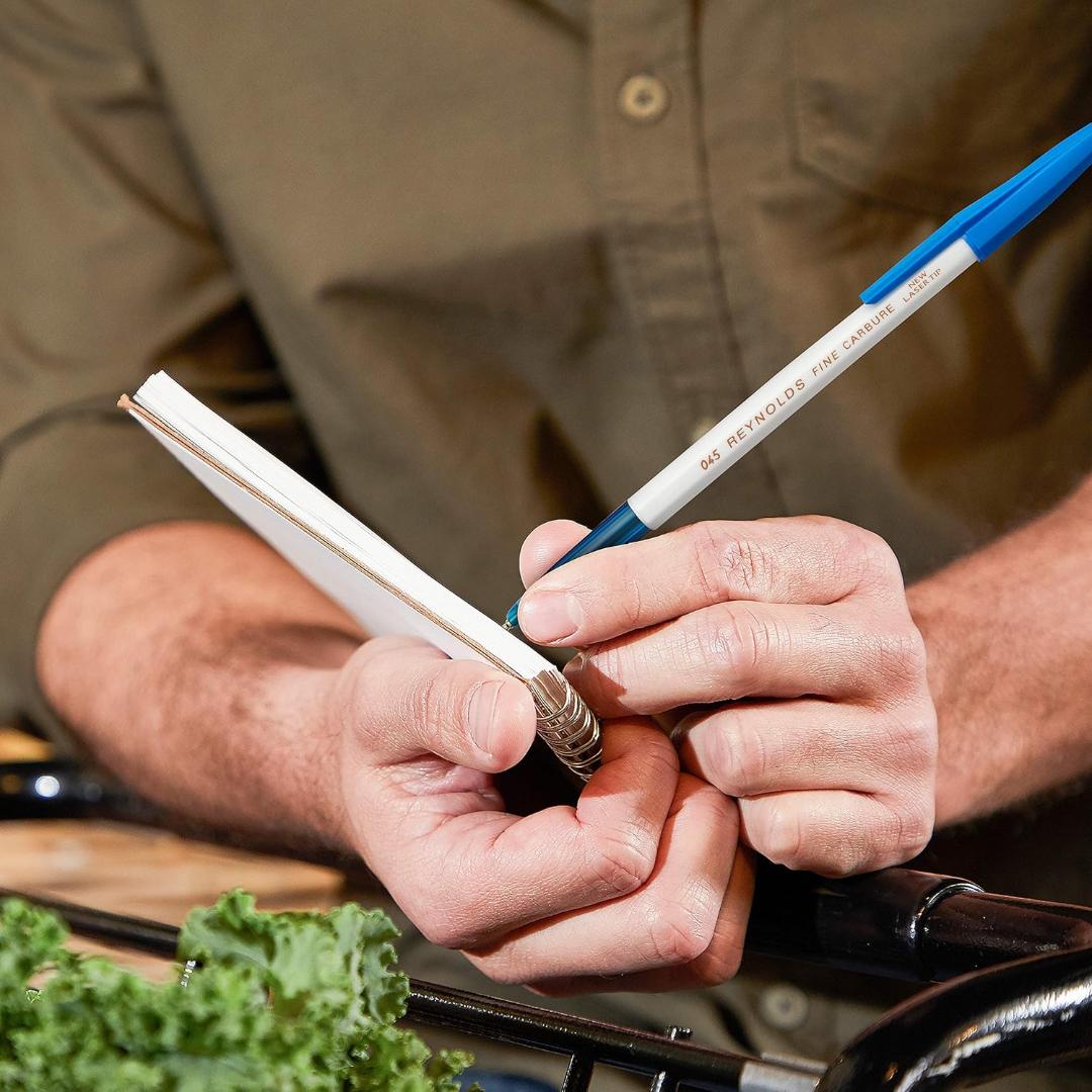 Reynolds 045 Fine Carbure Ball Pens | Blue Ink | Smooth Writing | Pack of 10