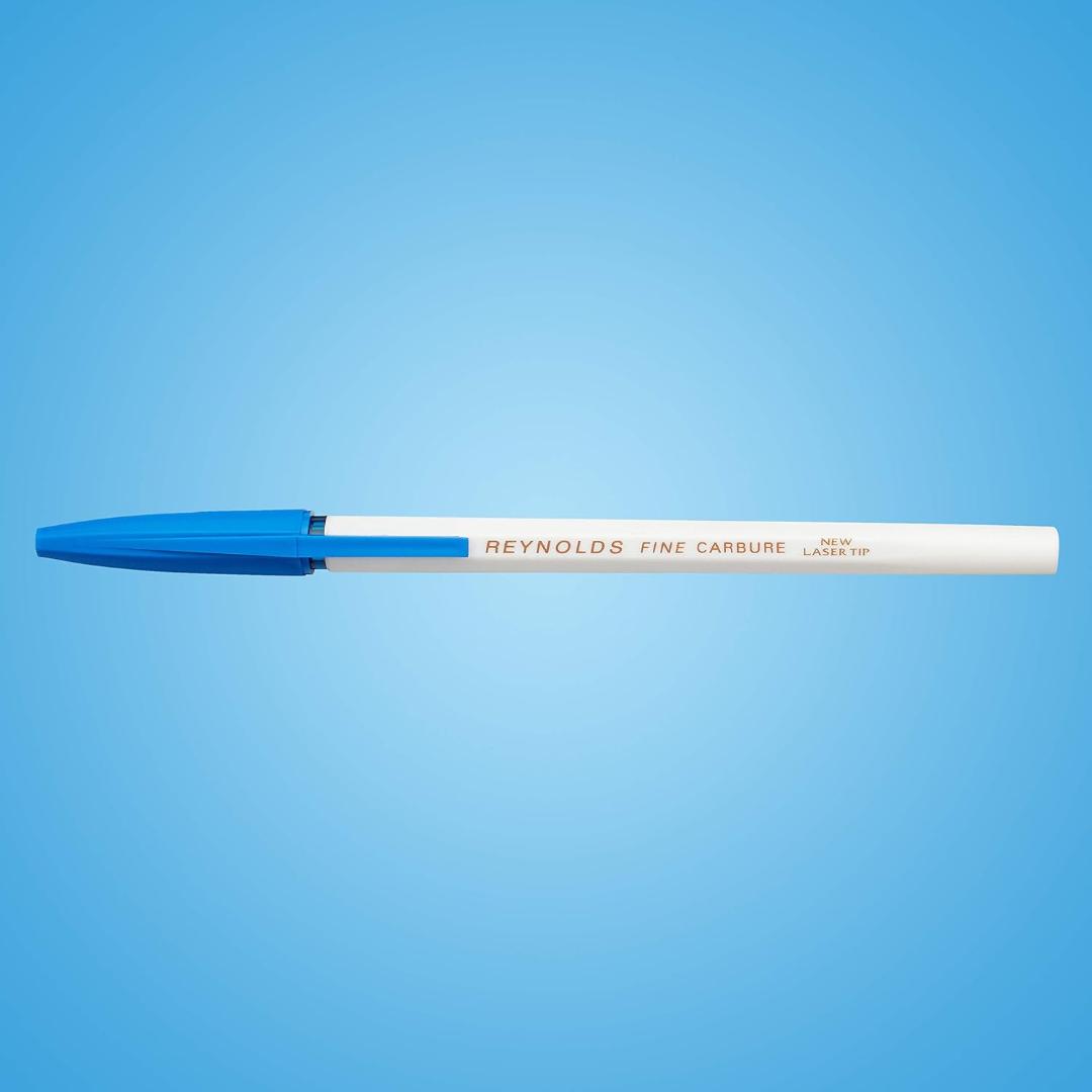 Reynolds 045 Fine Carbure Ball Pens | Blue Ink | Smooth Writing | Pack of 10