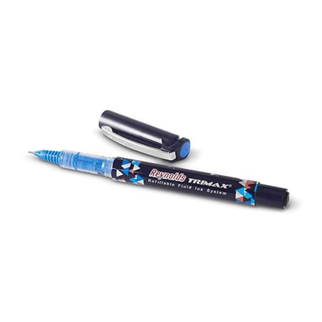 Reynolds Trimax Gel Ink Rollerball Pens | Blue Ink | Pack of 2