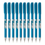 Hauser Aerox Ball Pens | Blue Ink | Smooth Writing Refillable | Pack of 10