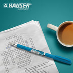 Hauser Aerox Ball Pens | Blue Ink | Smooth Writing Refillable | Pack of 10