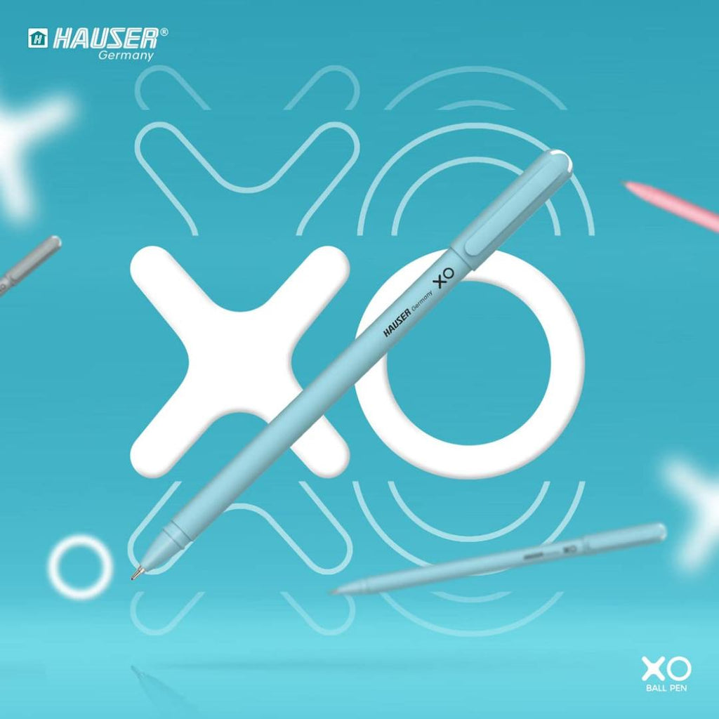 Hauser XO Ball Pens | Blue, Black & Red Ink | Smooth Writing | Pack of 50