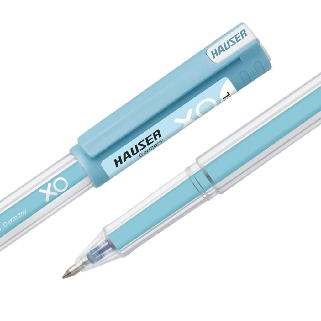 Hauser XO Jumbo Gel Pens | Blue Ink | Smooth Waterproof | Box Pack of 10