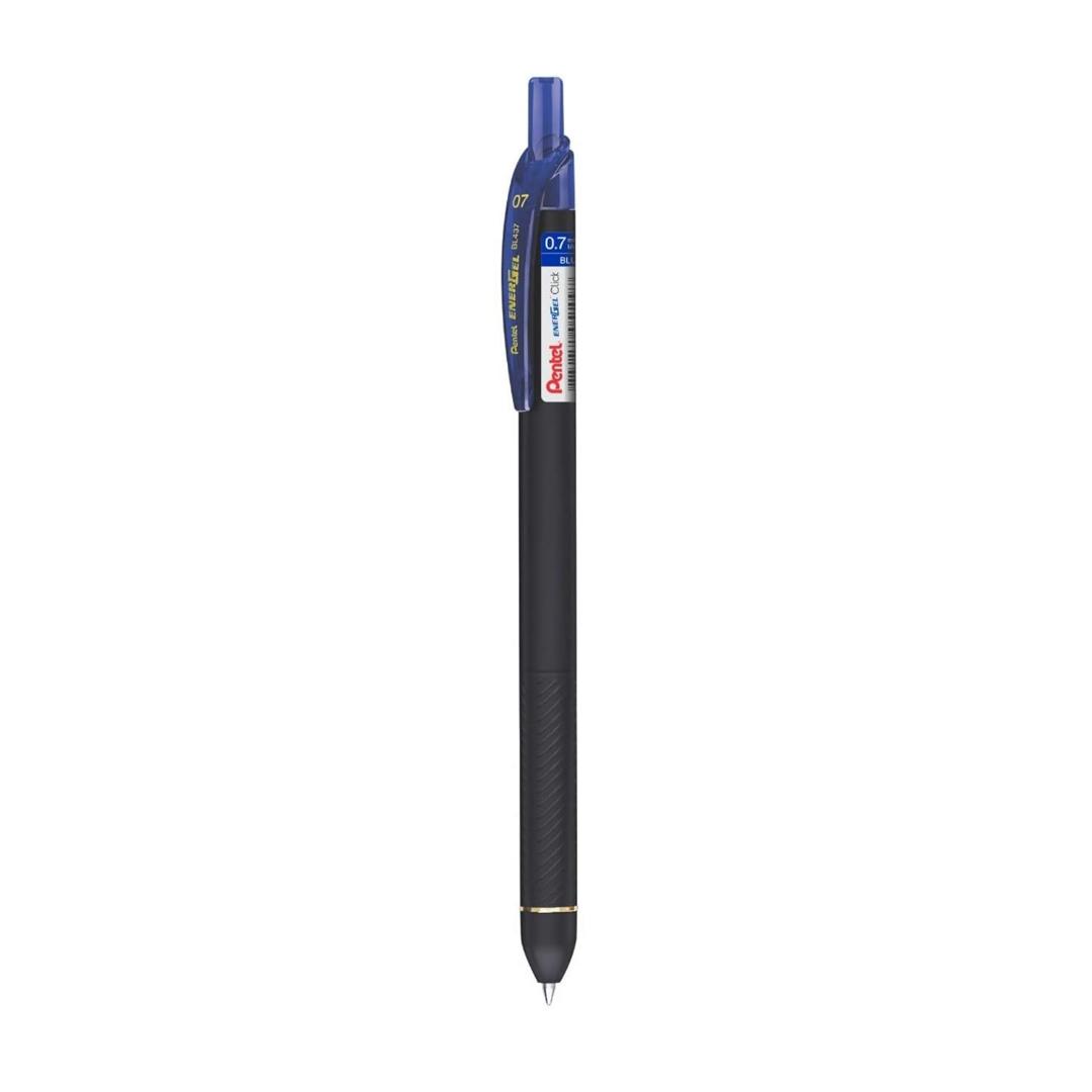 Pentel EnerGel 0.7mm Roller Gel Pens | Blue Ink | Smooth Writing | Pack of 4