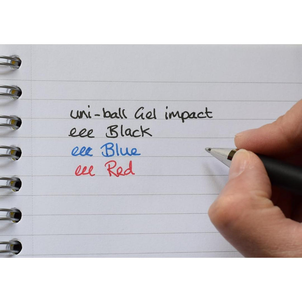 Uni-Ball Gel Impact UM-153S Pens  | Black Ink | Smooth Writing | Pack of 5