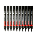 Luxor Permanent Marker 1884 Pro-E | Black Ink | Refillable Markers | Pack of 50
