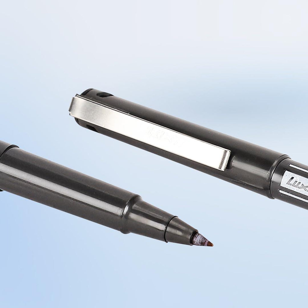 Luxor 969 OHP Fine Permanent Markers | Black Ink | Durable | Set of 5