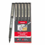 Luxor 969 OHP Fine Permanent Markers | Black Ink | Durable | Set of 5