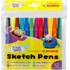 Kores Sketch Pens | 12 Shades Multicolor (Pack of 20 Sets)