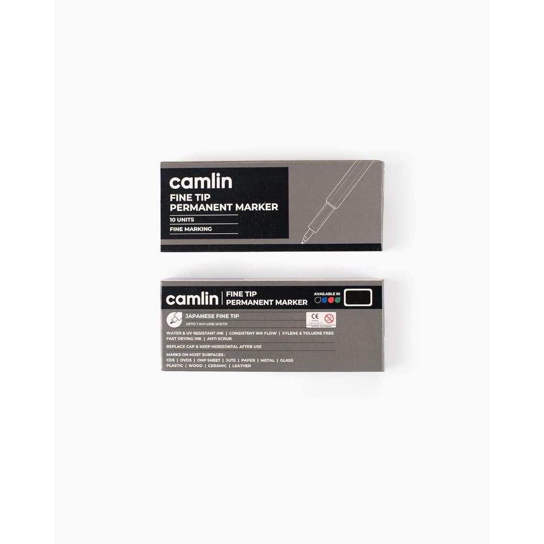 Camlin Kokuyo CD/DVD Marker Pen | Black Permanent Fine Tip