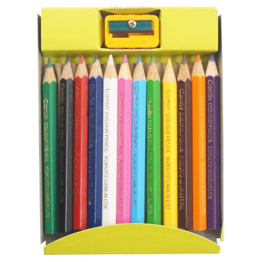 Camel Student Water Colours + Colour Pencils | 12 Shades Combo Pack