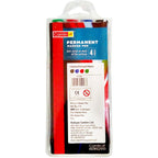 Camlin Kokuyo Permanent Marker Pens | 4 Pack, Multisurface Use