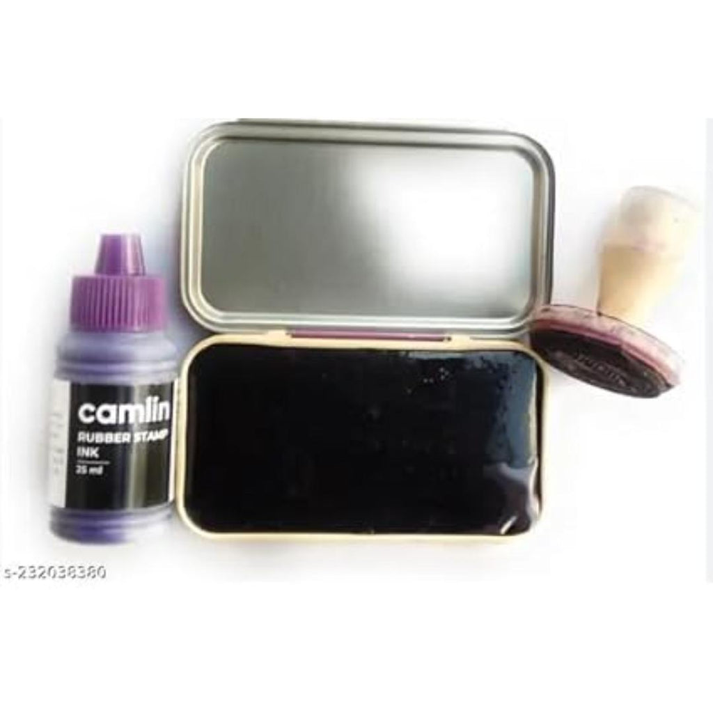 Camlin Stamp Pad | Large Size 15.7×9.6 cm, Blue Ink (Pack of 1)
