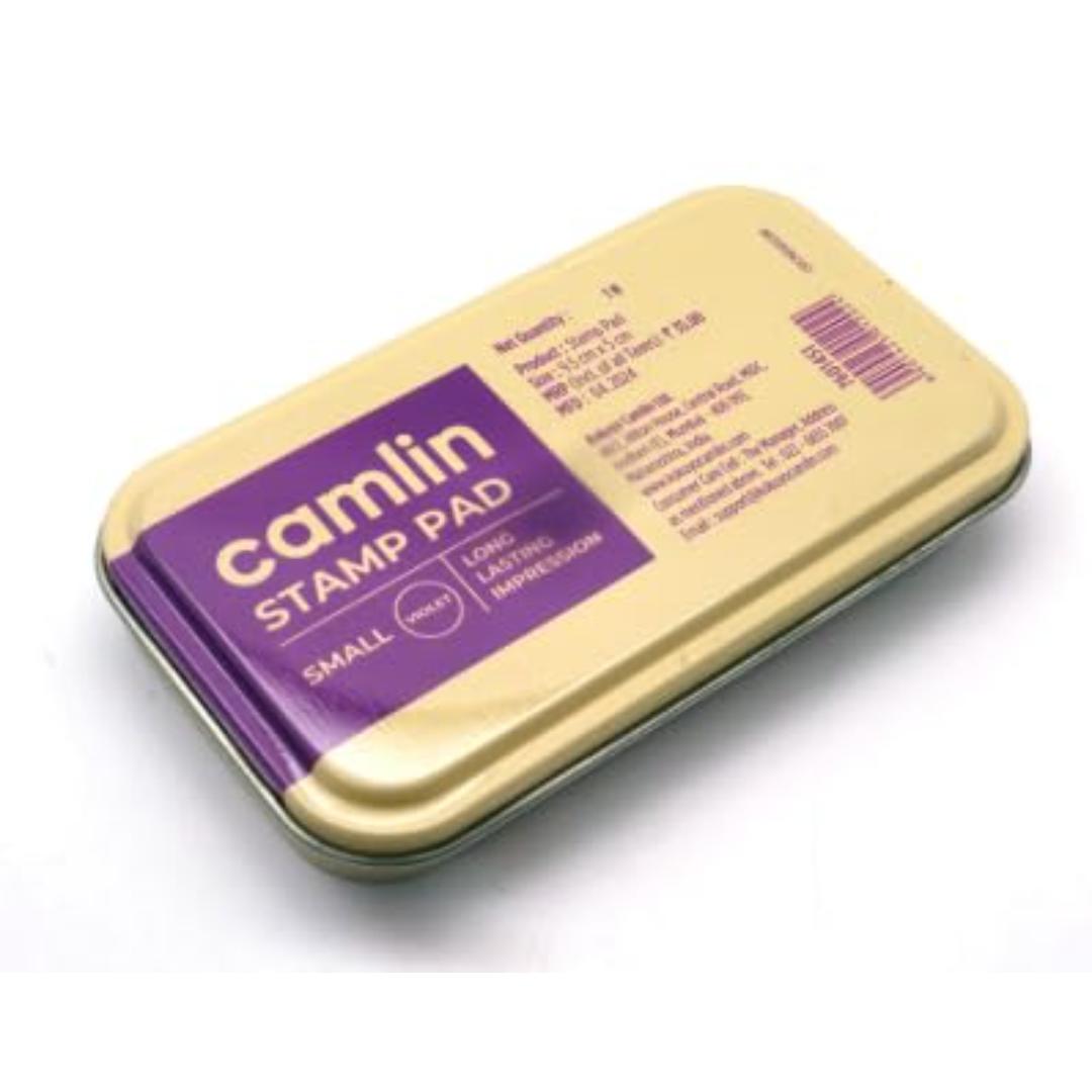 Camlin Stamp Pad | Large Size 15.7×9.6 cm, Blue Ink (Pack of 1)
