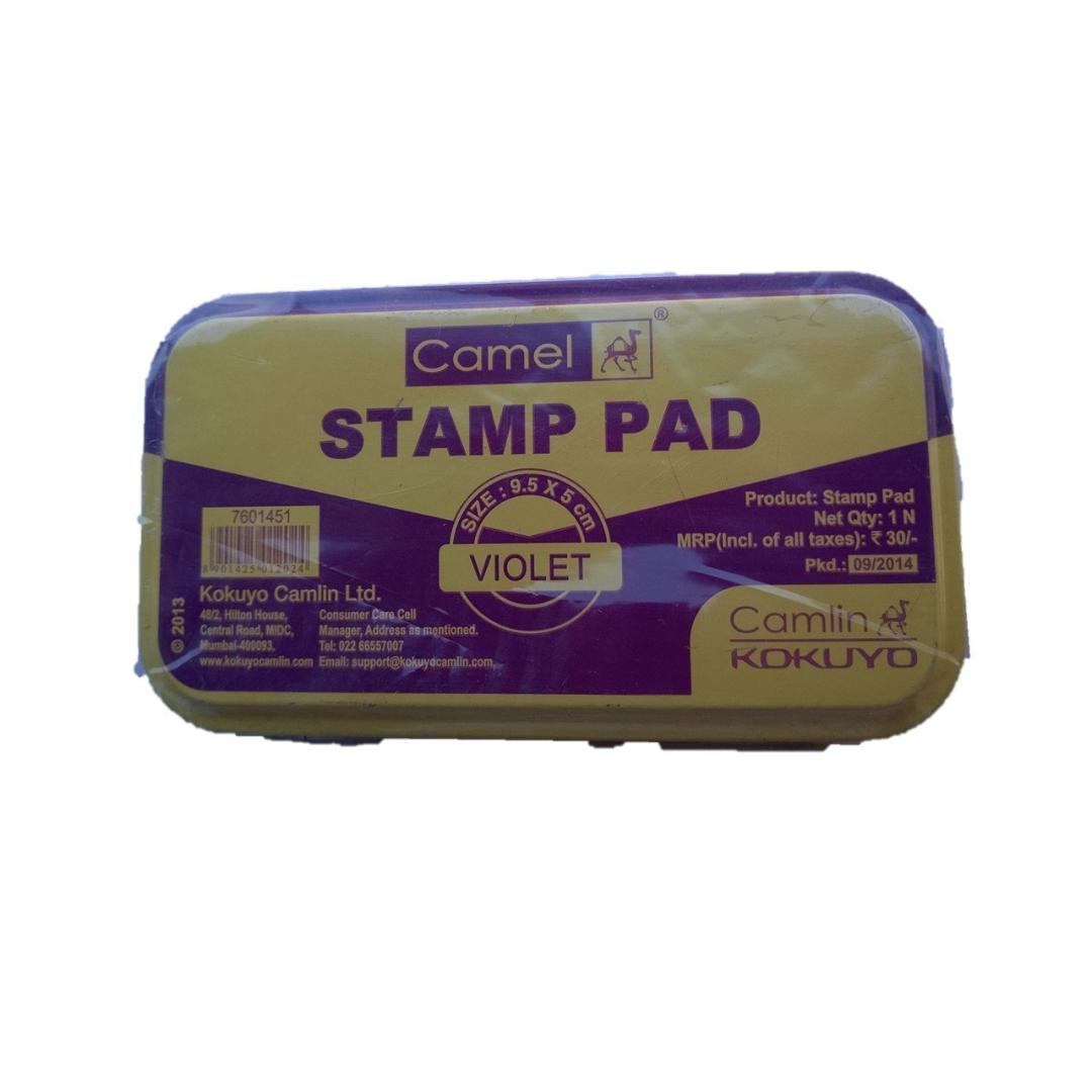 Camlin Kokuyo Stamp Pad | Violet Ink, Medium & Small Size Variants
