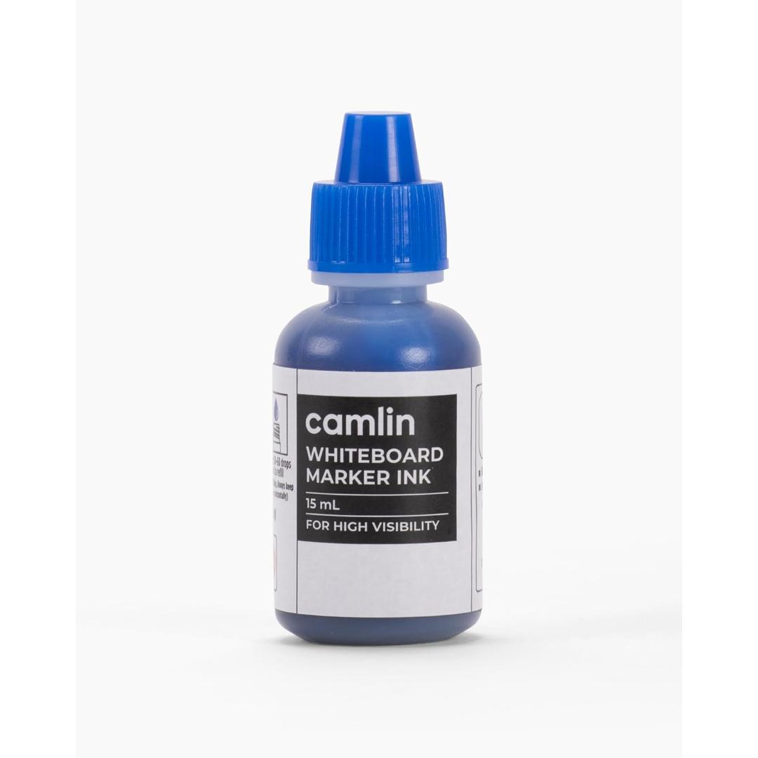 Camlin Kokuyo Whiteboard Marker Ink | 15 ml Blue Refill Bottle