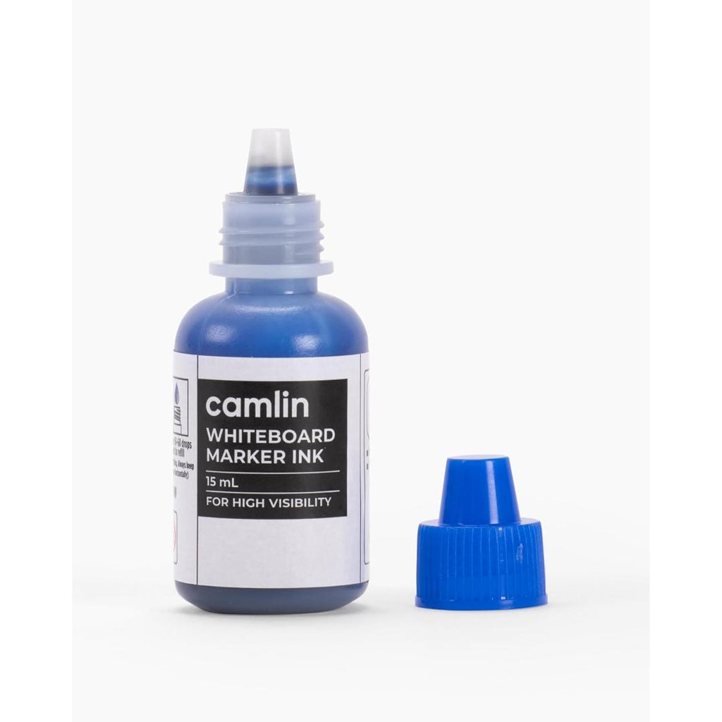 Camlin Kokuyo Whiteboard Marker Ink | 15 ml Blue Refill Bottle