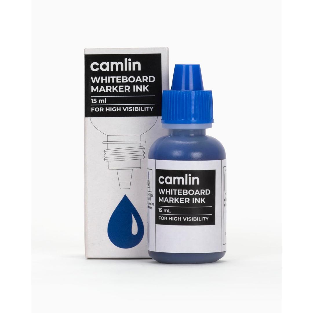 Camlin Kokuyo Whiteboard Marker Ink | 15 ml Blue Refill Bottle