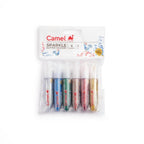 Camel Kokuyo Sparkle Colors | 5 ml Tubes, 6 Shades Multi Finish Set