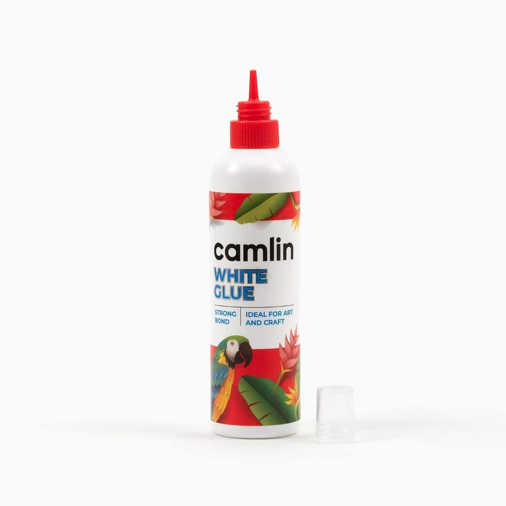 Camlin White Glue | 200 gm Strong Adhesive for Office & School Use