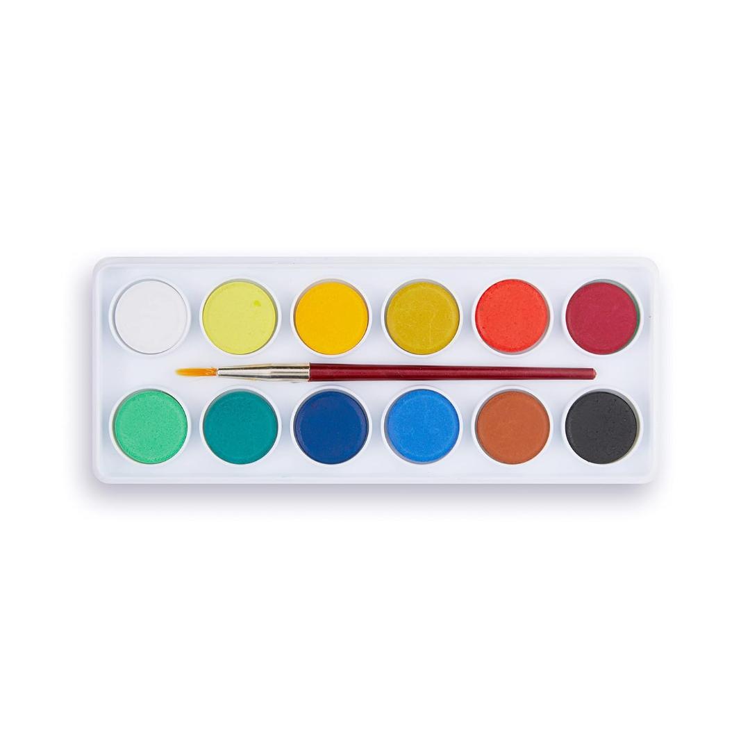 Camel Student Water Colour Cakes | 12 Shades with Brush
