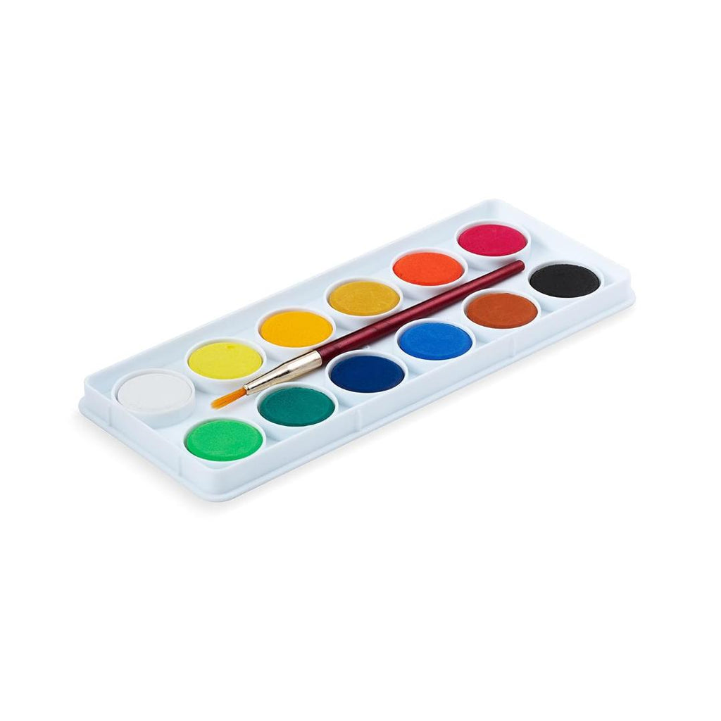 Camel Student Water Colour Cakes | 12 Shades with Brush