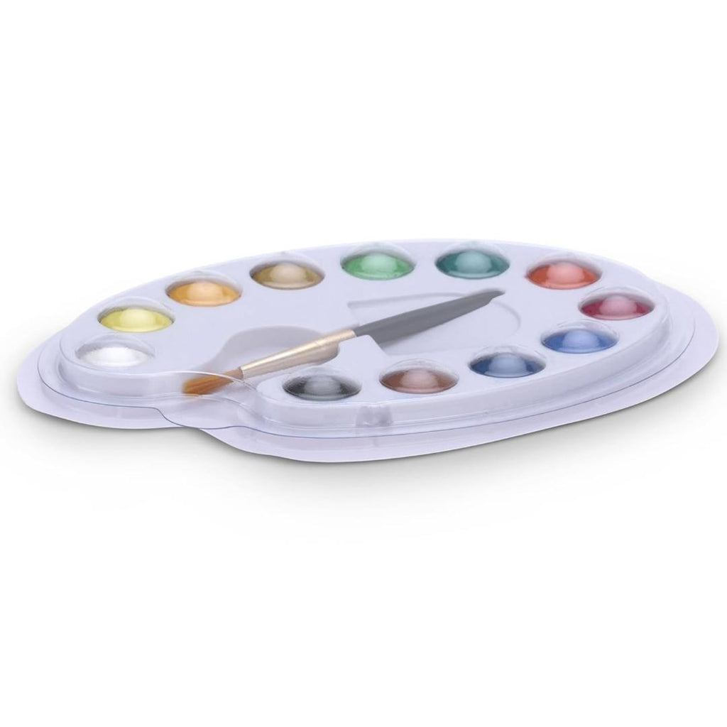 Camel Kokuyo Student Water Colour Cakes | 12 Shades with Brush