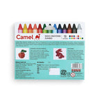 Camel Wax Crayons | 12 Shades + 1 Glitter Crayon Free (13 Pcs Set)