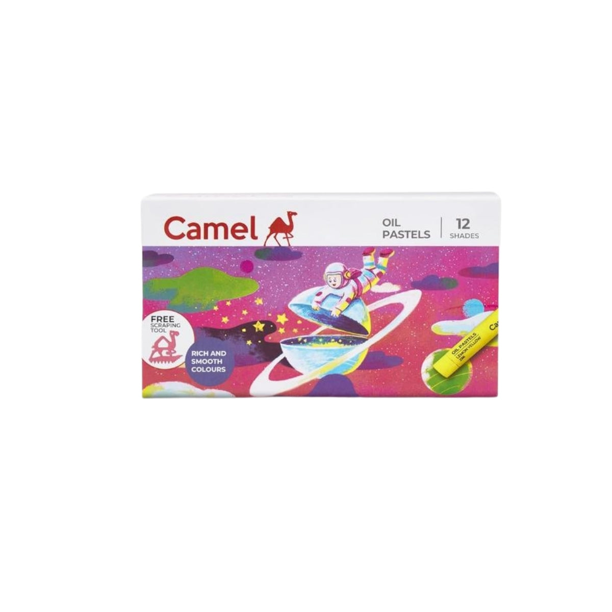 Camel Oil Pastels | 12 Shades with Scraping Tool & Art Contest Coupon