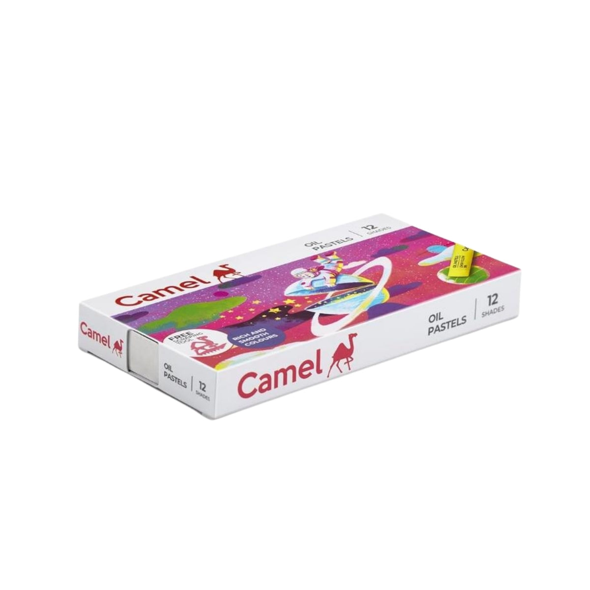 Camel Oil Pastels | 12 Shades with Scraping Tool & Art Contest Coupon