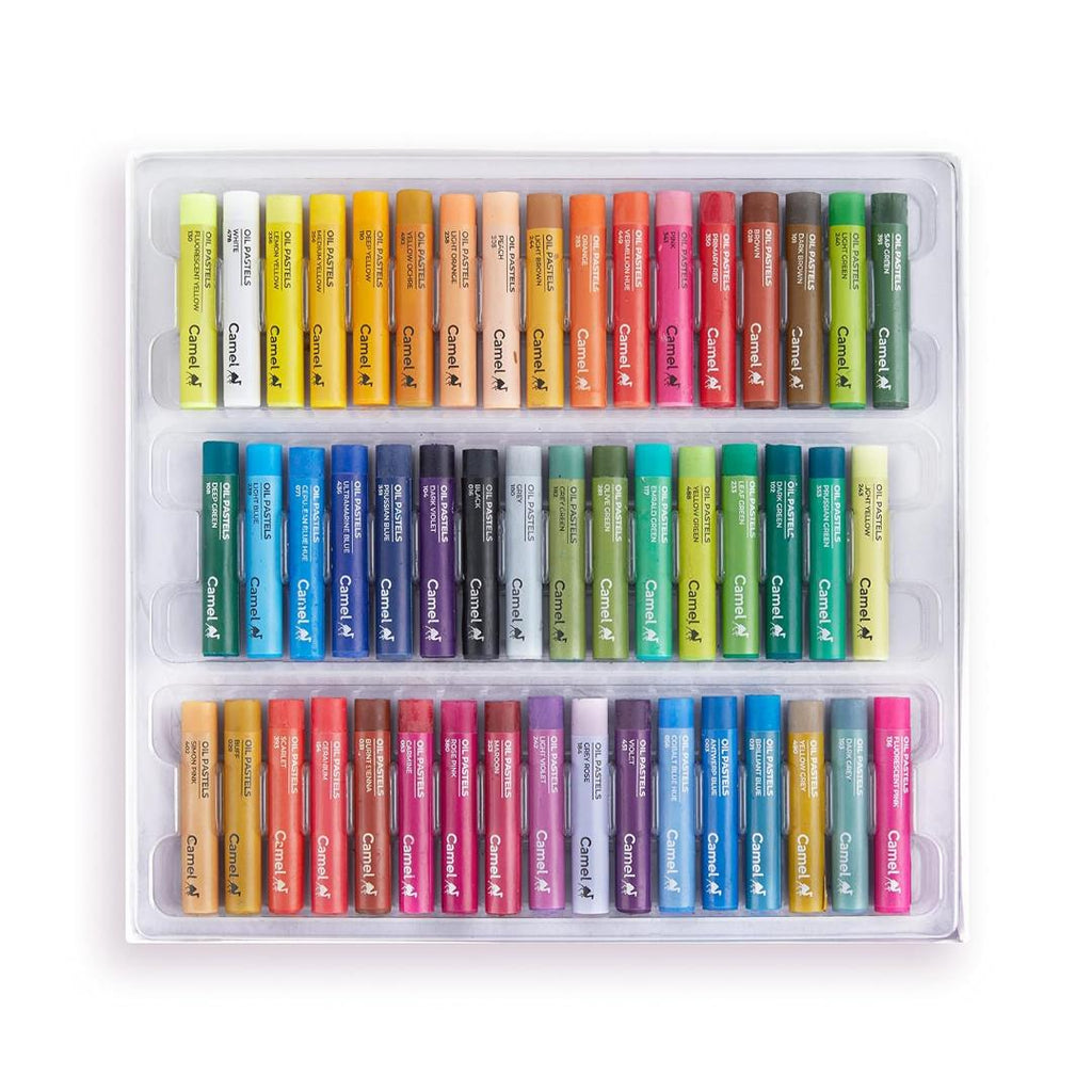 Camlin Kokuyo Oil Pastels | 50 Shades with Scraping Tool & Art Contest Coupon