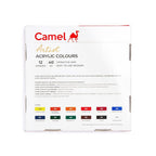 Camlin Kokuyo Artist Acrylic Colours | 40 ml × 12 Shades with Mediums