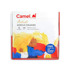 Camlin Kokuyo Artist Acrylic Colours | 40 ml × 12 Shades with Mediums