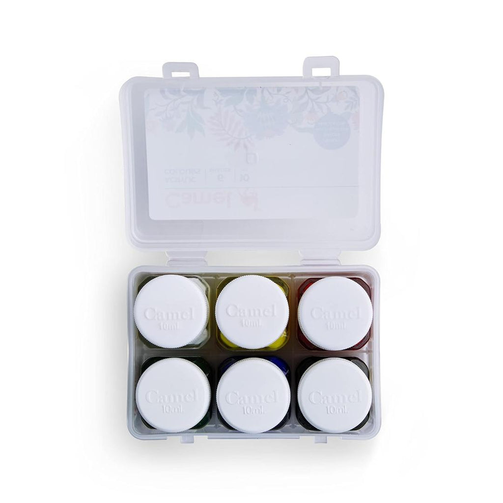 Camlin Kokuyo Fabrica Acrylic Ultra Colours | 10 ml × 6 Shades Set